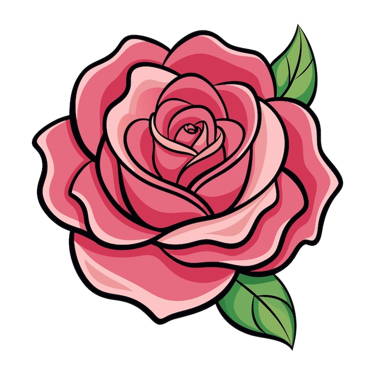 Vetor ilustração de arte vetorial de cor rosa vermelha