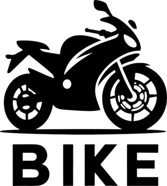 Ilustração de arte vetorial de logotipo de motocicleta cor preta um conceito de logotipo da motocicleta 16