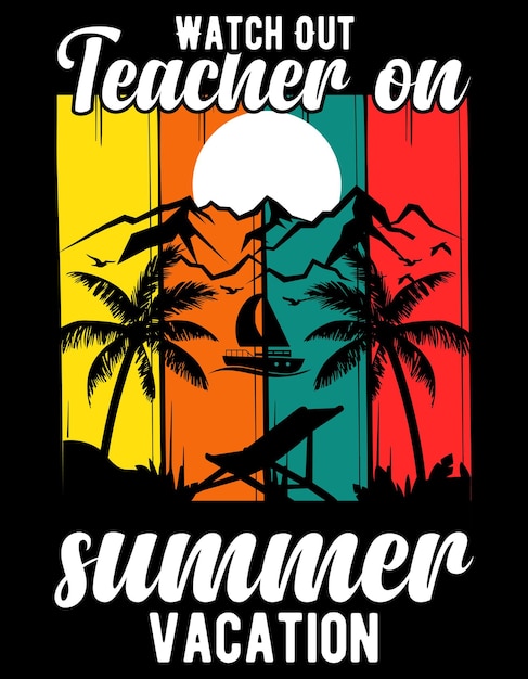 Ilustração de arte vintage design de camiseta de vetor de tipografia de verão