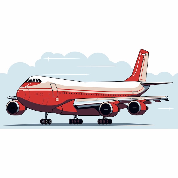 Vetor ilustração de avião