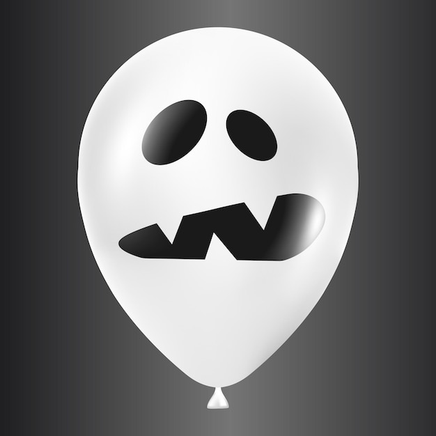 balão de vetor especial halloween com cara assustadora. 3257034