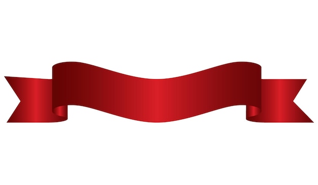 Ilustração de bandeira vermelha isolada em fundo branco