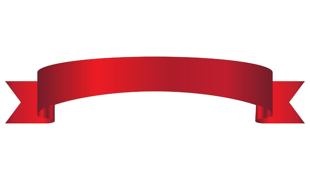 Ilustração de bandeira vermelha isolada em fundo branco