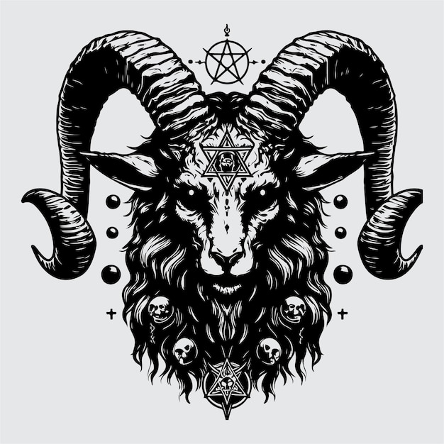Ilustração de Baphomet Stock