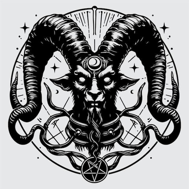 Ilustração de Baphomet Stock