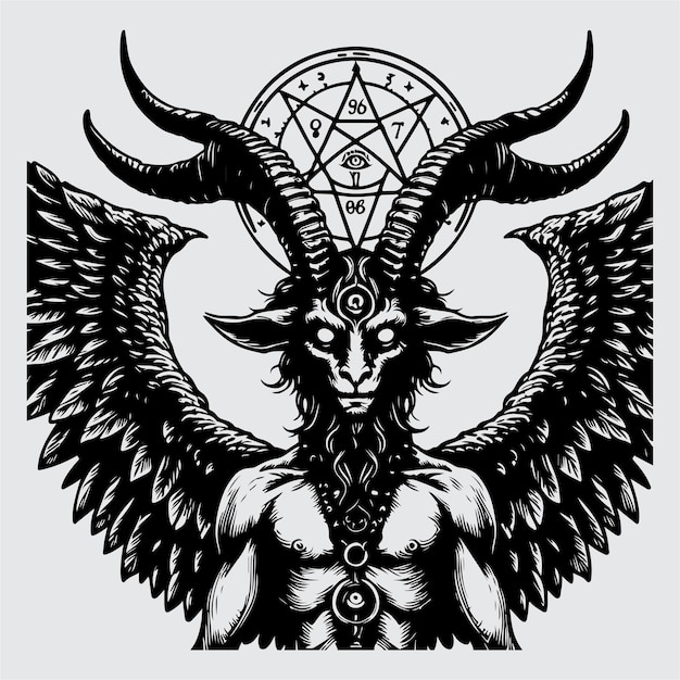 Ilustração de Baphomet Stock