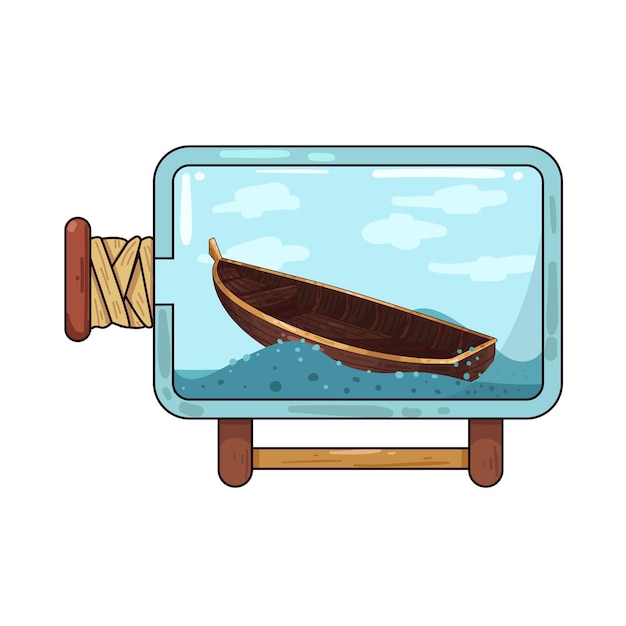 Vetor ilustração de barco