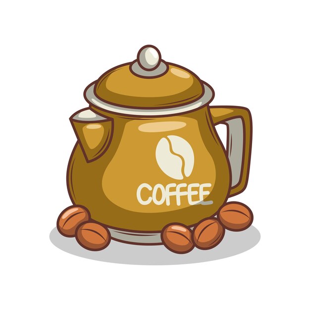 Ilustração de bebida de café em copo