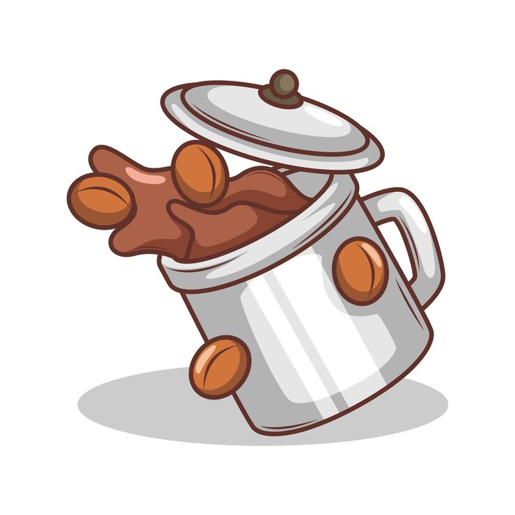 Vetor ilustração de bebida de café em copo