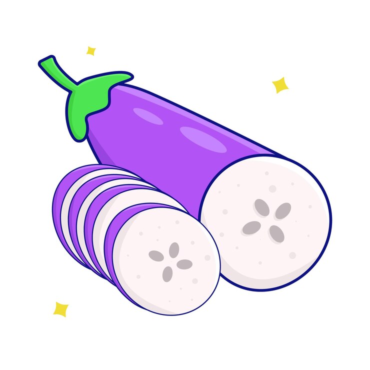 Vetor ilustração de berinjela