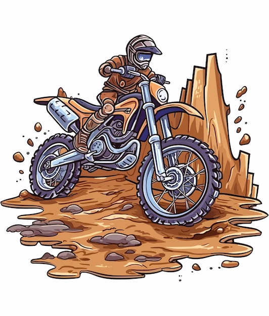 moto trilha Preto vetor ilustração 20615951 Vetor no Vecteezy