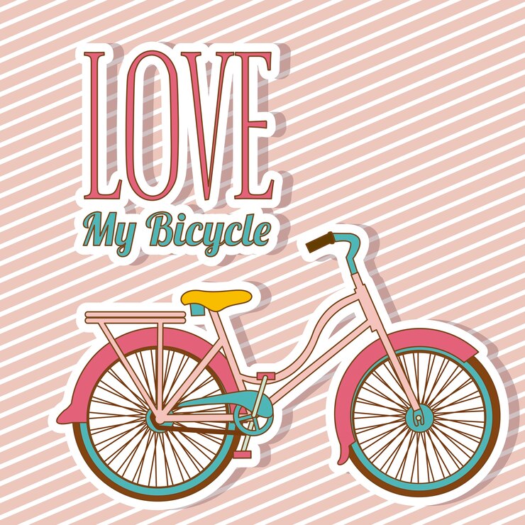 Vetor ilustração de bicicleta