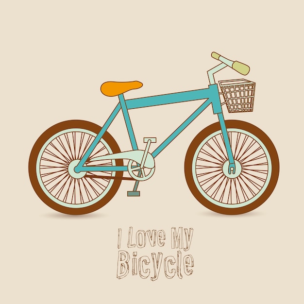 Ilustração de bicicleta