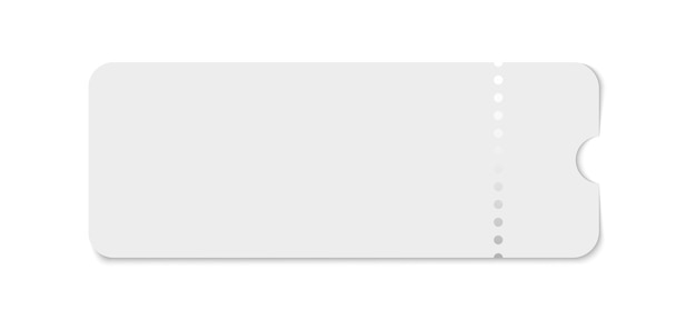 Vetor ilustração de bilhete temolate de bilhete realista mockup de bilhete