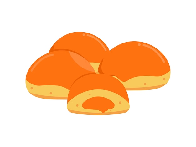 Ilustração de biscoitos de torta de abacaxi