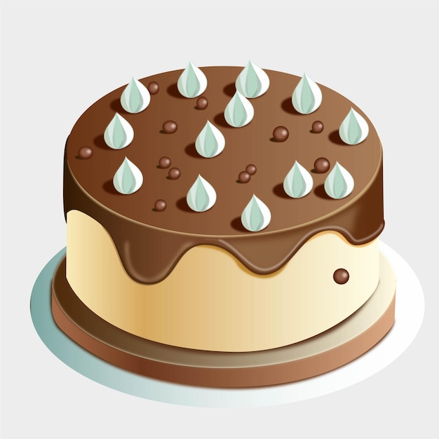Ilustração de bolo de aniversário