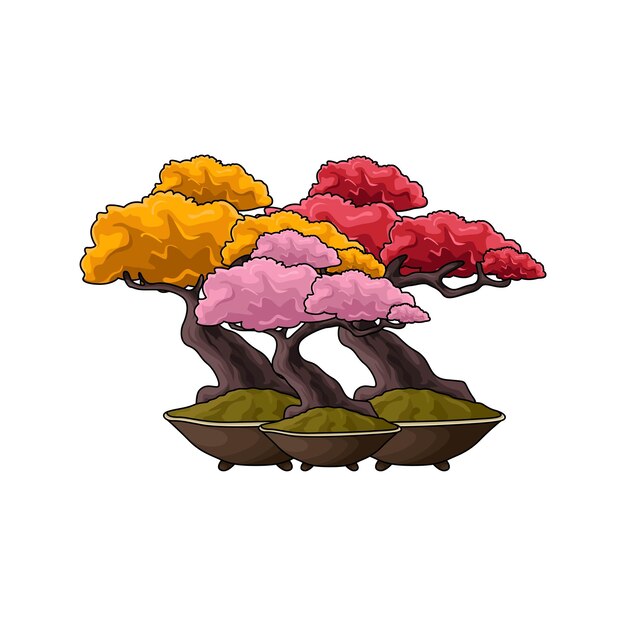 Ilustração de bonsai