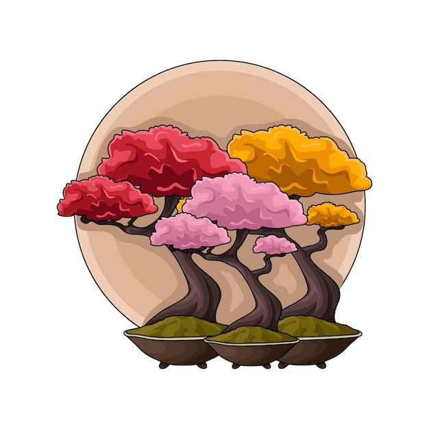 Vetor ilustração de bonsai