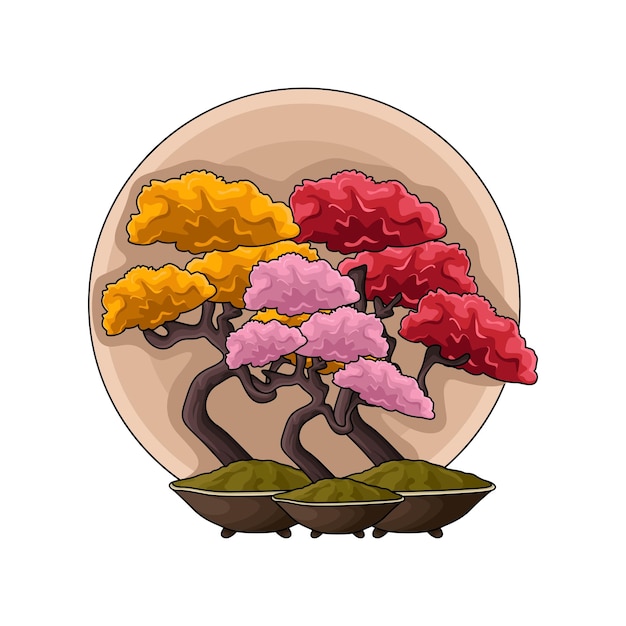 Vetor ilustração de bonsai