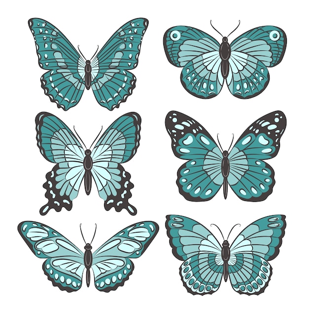 Ilustração de borboleta desenhada à mão