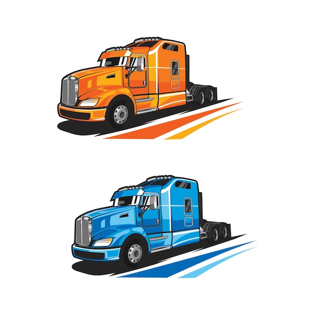 Ilustração de cabeça de caminhão