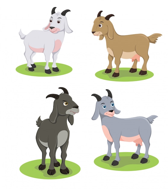 Ilustração de cabras