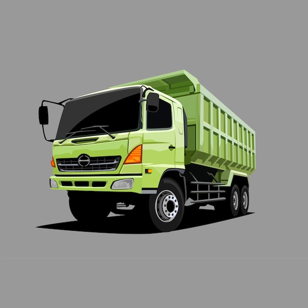 Vetor ilustração de caminhão de areia