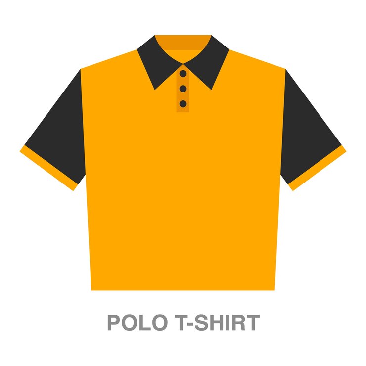 Vetor ilustração de camiseta polo em fundo transparente
