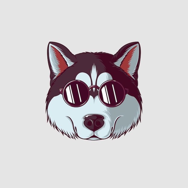 Ilustração de cão em um estilo bonito