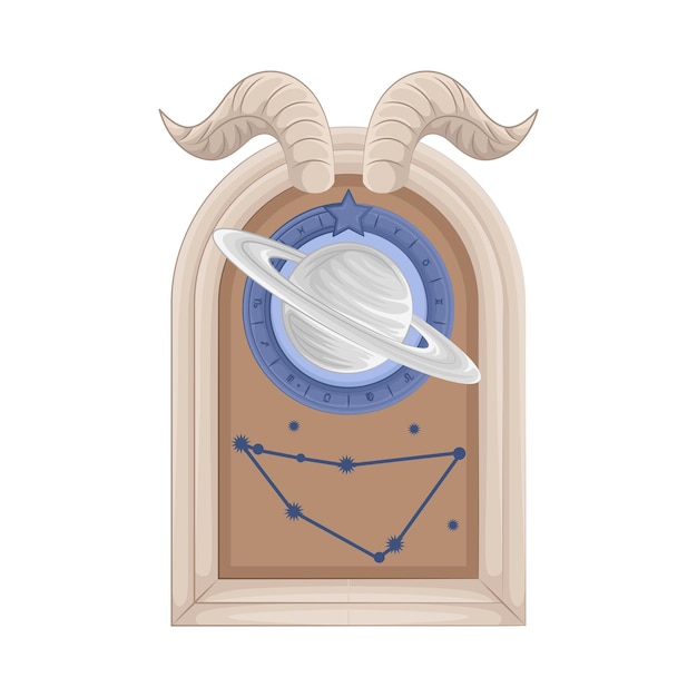 Ilustração de capricórnio