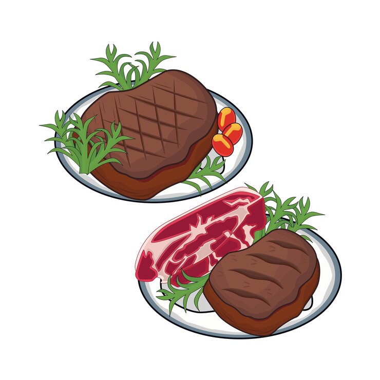Vetor ilustração de carne bovina