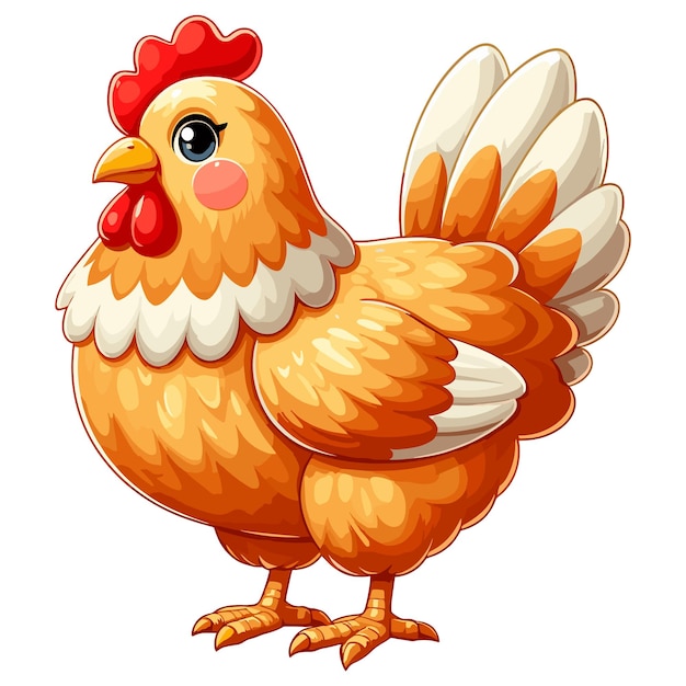 Vetor ilustração de cartão vetorial de frango