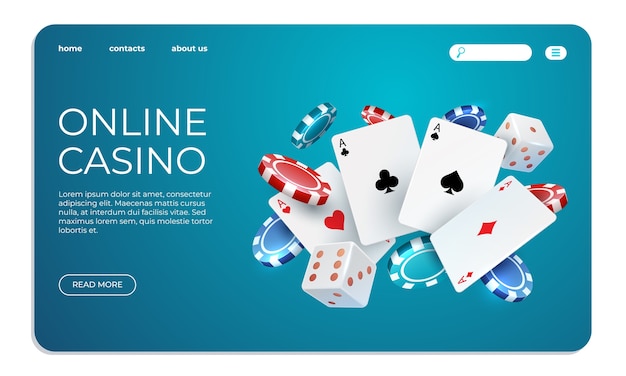 Ilustração de casino online