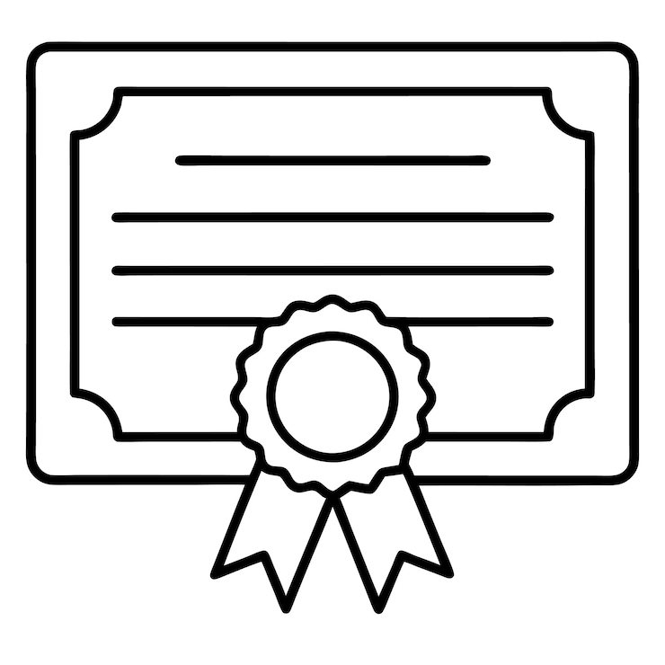 Vetor ilustração de certificado de diploma maximalista de alto detalhe em fundo branco