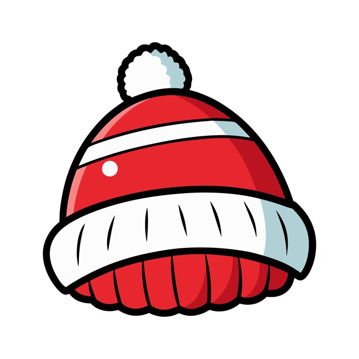 Vetor ilustração de chapéu vetorial de inverno clipart de chapéu quente e aconchegante para clima frio e desenhos ao ar livre