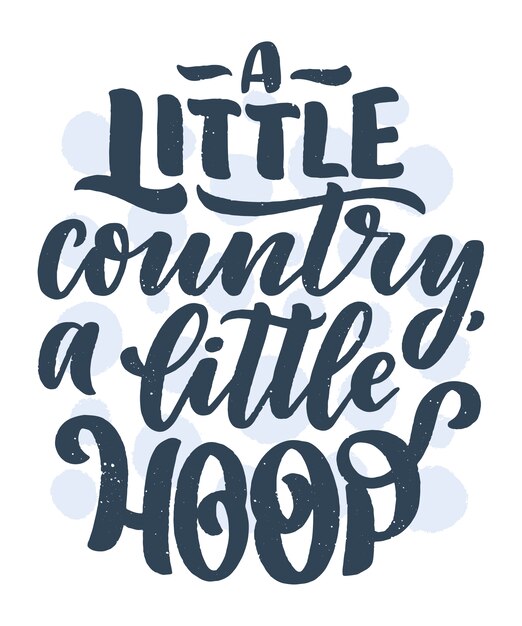 Ilustração de citação de letras de música country