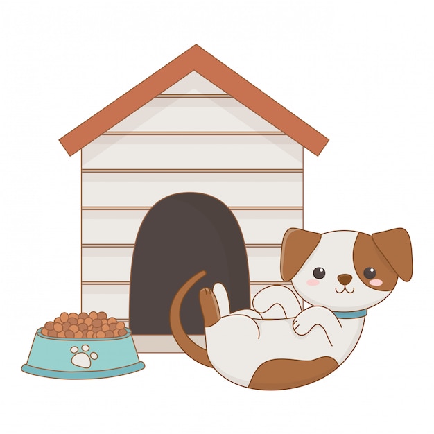 Ilustração de clip-art de cão isolado dos desenhos animados