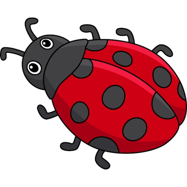 Ilustração Vetorial De Uma Ladybug Ilustração do Vetor - Ilustração de  joaninha, corpo: 198166995