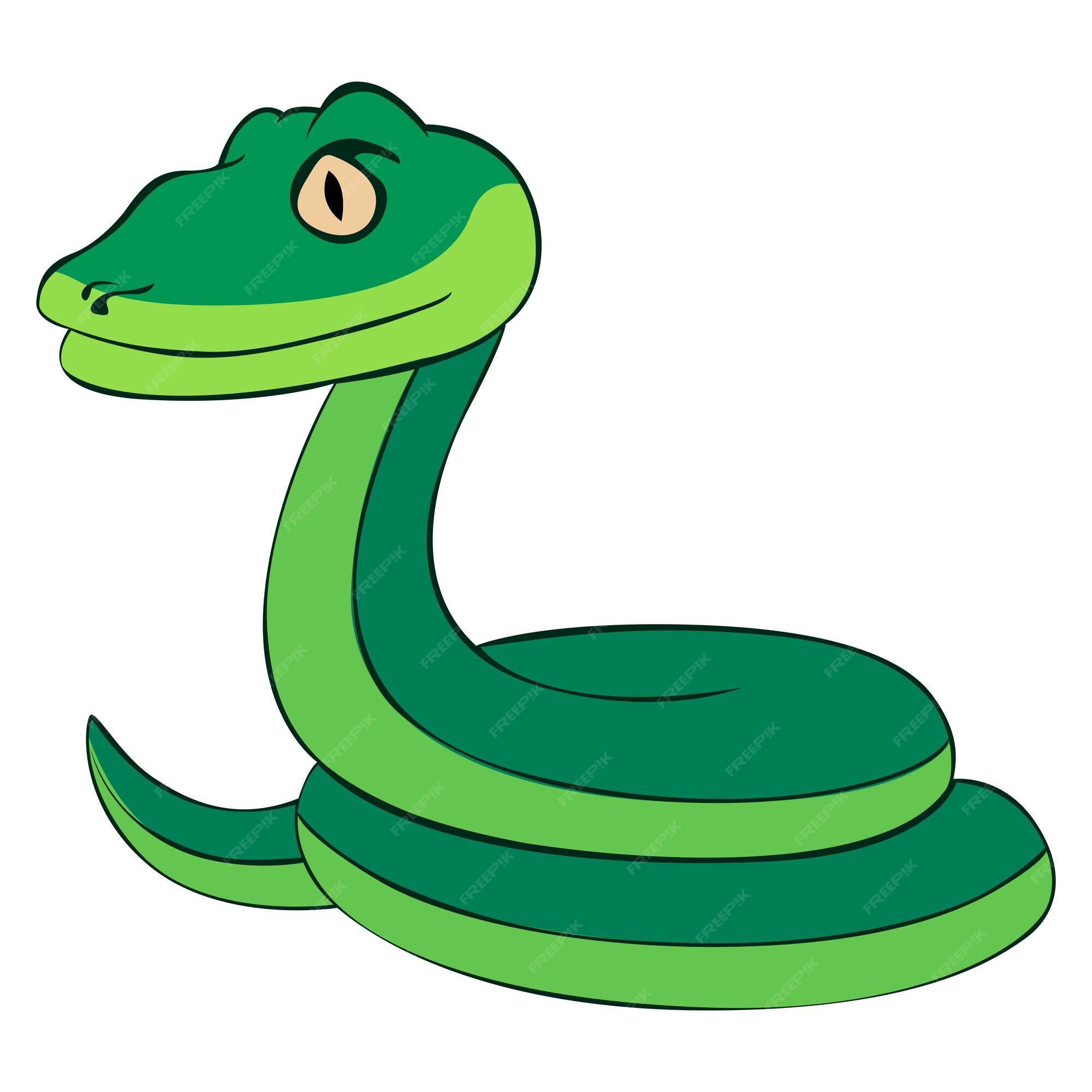 Uma Ilustração Dos Desenhos Animados Uma Cobra Ponto Polka Verde imagem  vetorial de brgfx© 666876642