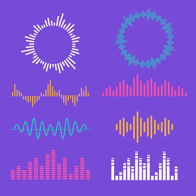 Ilustração de coleta de ondas sonoras desenhada à mão