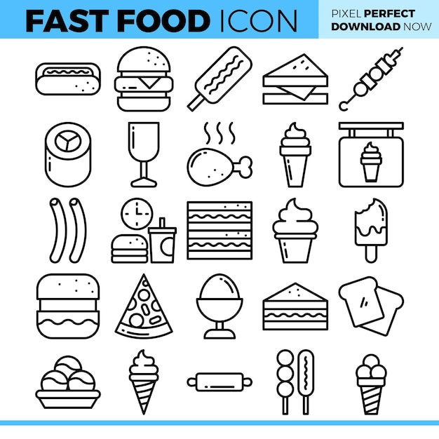 Ilustração de comida rápida