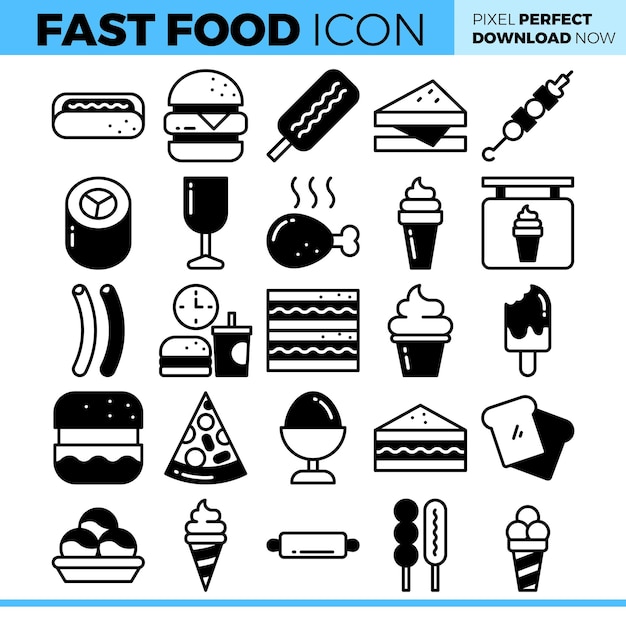Ilustração de comida rápida
