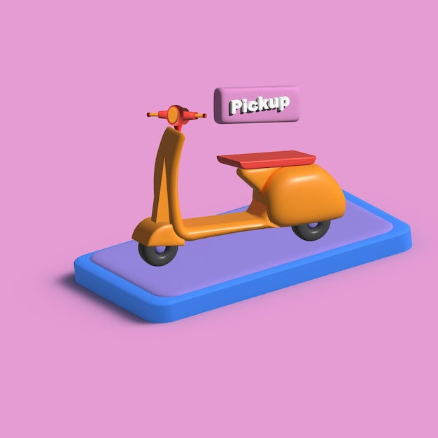Ilustração de compras on-line 3Dpagamento on-lineloja e entrega on-line Ilustração