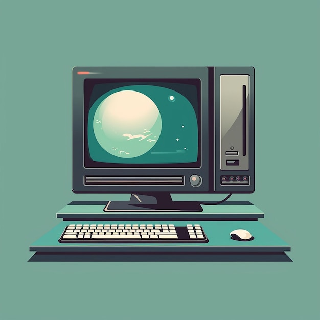 Vetor ilustração de computador