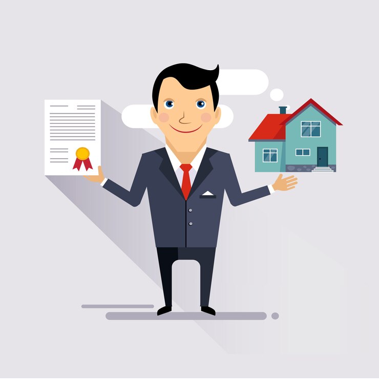 Vetor ilustração de contrato de seguro de casa