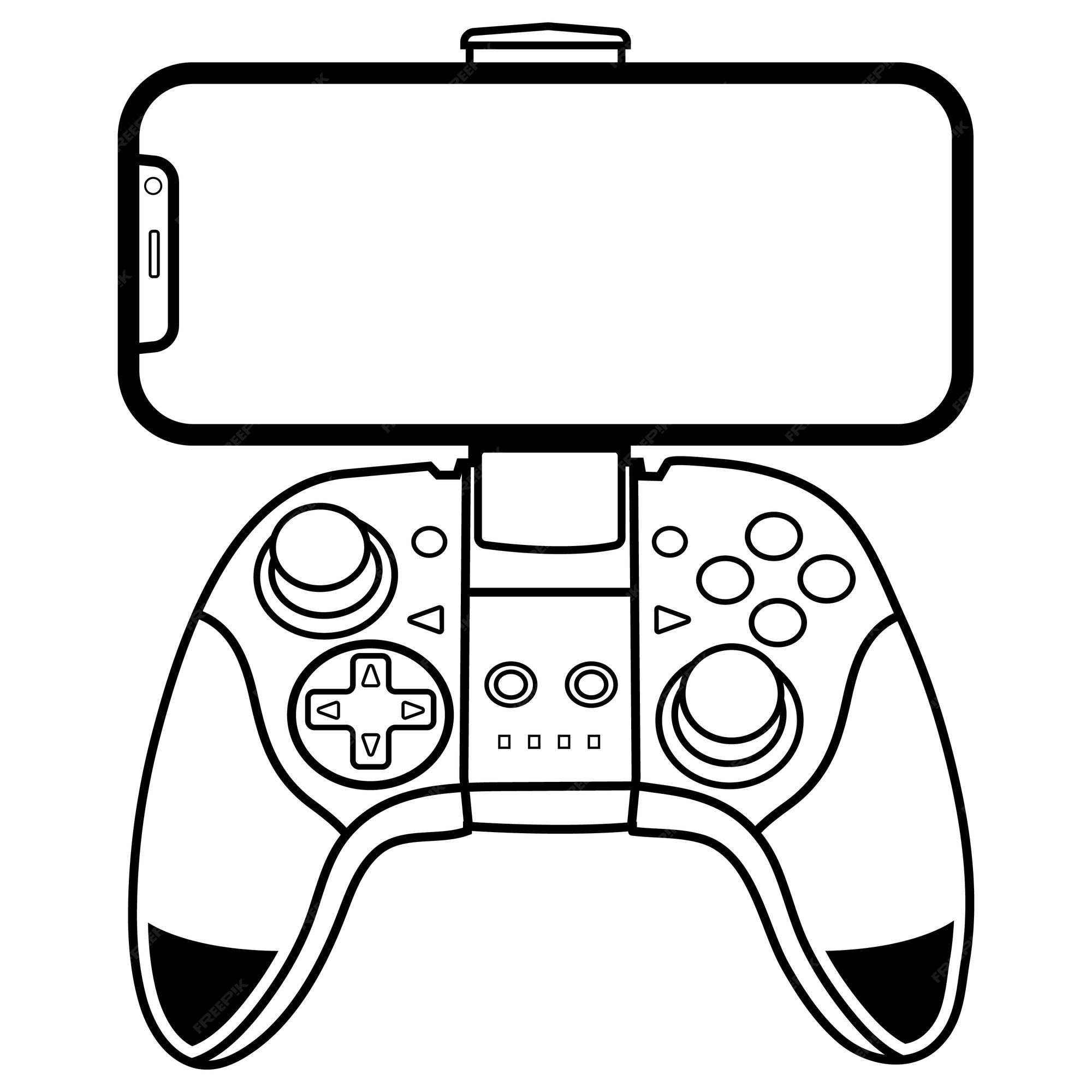 Foto De Stock Desenho Do Controlador De Vídeo Game