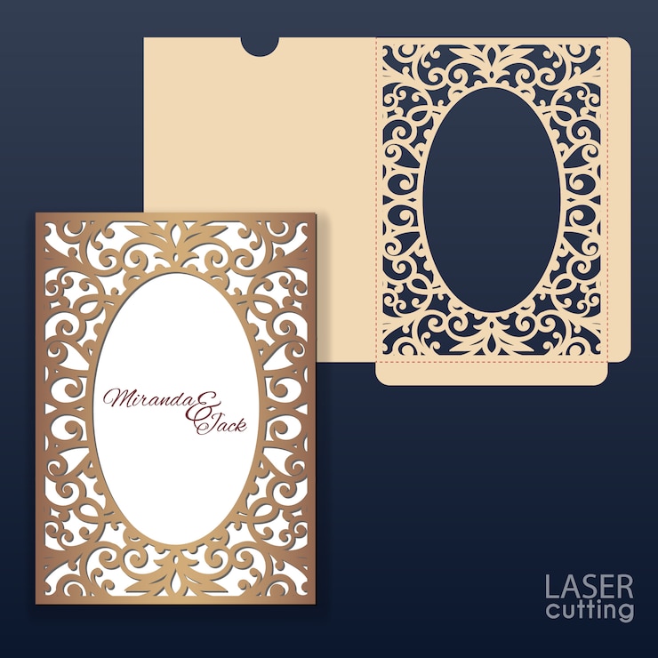 Ilustração de convite de laço decorativo