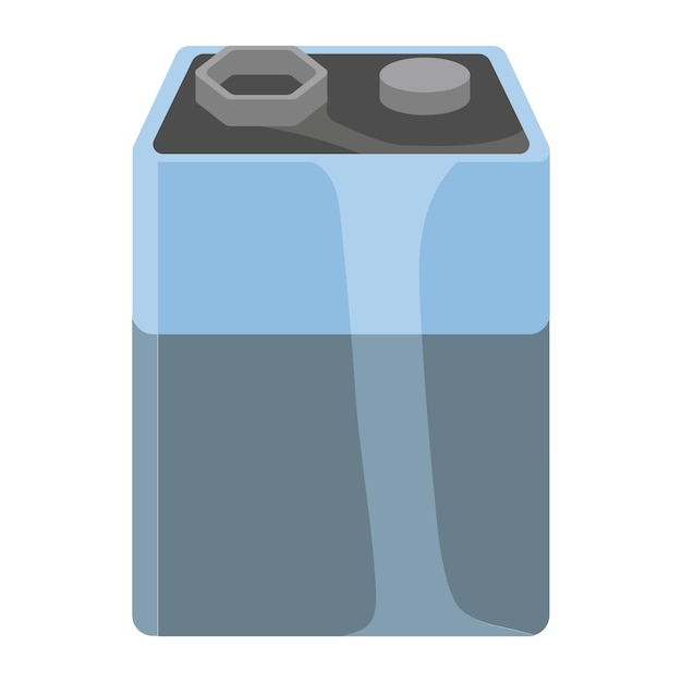 Ilustração de cor azul da bateria isolada
