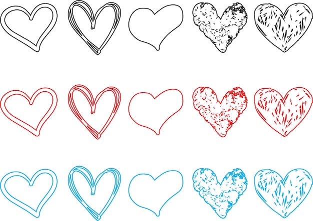 Ilustração de coração ícone de design de coração planosímbolo de amor de valentino plano moderno para design de site