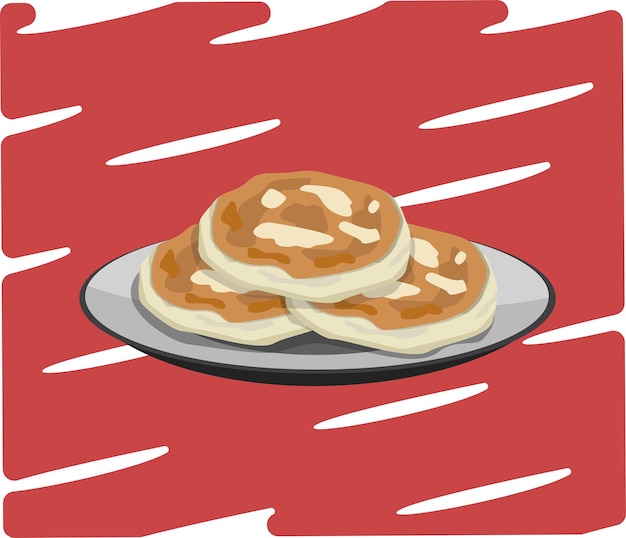 Ilustração de cozinha asiática de design plano